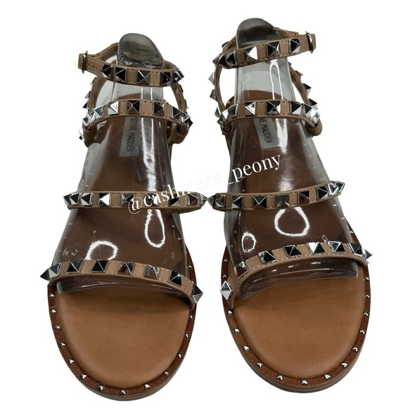 STEVE MADDEN Women's Travel Rock Stud Flat Sandals size 8 - Picture 6 of 12
